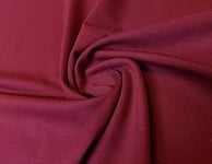 Punta Royal Ponte Di Roma Jersey Fabric Material Bordeaux, 1Mtr - 150cm x 100cm