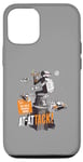 Coque pour iPhone 14 Drôle de science-fiction : robot attaque – Design officiel DinoMike