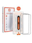 Mobile Origin Orange Screen Guard iPhone 15 Plus with easy applicator - 2 pack