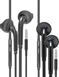 Écouteurs Filaires 3.5Mm Prise Compatible Avec Samsung Galaxy(Lot De 2)Écouteur Intra-Auriculaires Oreillettes Réducteur De Bruit Téléphone Musique Gaming Ordinateur Casque Audio F[CAS313238]