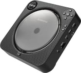 Wall Mountable Portable CD Player with Bluetooth and Speakers | Personal CD Play