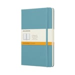 Moleskine Reef Blue Notebook Large Ruled Hard - Free Tracked Delivery