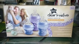 Tommee Tippee Closer to Nature Newborn Bottle Starter Set - Purple