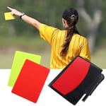 Red Yellow Cards Recording Paper Fluorescent Soccer Referee Record Book