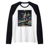 Gothic Halloween Grim Reaper Horror The Hermit Tarot Card Raglan Baseball Tee