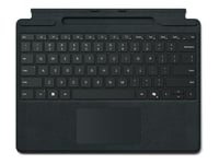 Microsoft Clavier Signature Pour Surface Pro - Clavier - Avec Trackpad, Accéléromètre, Plateau De Rangement Et De Chargement Du Surface Slim Pen 2 - Qwerty - Espagnol - Noir - Pour Surface Pro...