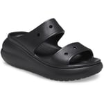 Crocs Unisex Classic Crush Sandal - Black material_Synthetic - Size UK 8