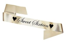 My Pretty Little Gifts Sweet Sixteen Sash - Ivory