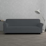 Italian Bed Linen “ Iris” Sofa Cover, Fabric, Dark Gray, 3 Places