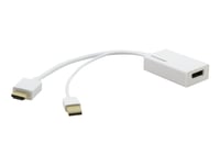 Kramer Adc-Hm/Dpf - Video Adapter - Displayport Hunn Til Hdmi, Usb (Kun Strøm) Hann