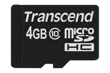 Transcend Premium - flashhukommelseskort - 4 GB - microSDHC