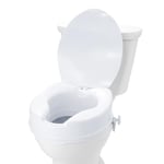 VEVOR Siège de toilette surélevé - 10 cm - Capacité de charge de 136 kg - Universel - Verrouillage à vis - Pour personnes handicapées, patientes, femmes enceintes