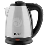 1.8L Electric Kettle 2000w Brushed Stainless Steel Cordless 360° Rotate Portable