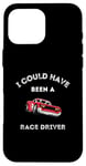 Coque pour iPhone 16 Pro Max Voiture de course Petrolhead Mechanic Race Driver Dad Père