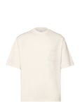 Mango 100% Cotton T-Shirt With Pocket Kräm