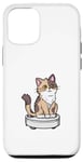 Coque pour iPhone 14 Playful House Cleaner Kitten Lover Robot Aspirateur Chat