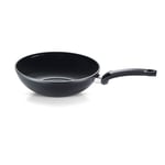 Fissler 100-821-28-100/0 Ceratal Orbit Black Poêle Wok en Aluminium (28 cm, 3,7 l), Revêtement Antiadhésif en Céramique, Bord Haut, Sans PFAS ou PTFE, Fabrication Allemande, Compatible Induction