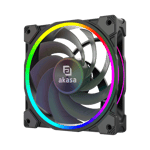 AKASA SOHO AR12: Reverse Blade   aRGB PC Fan  120mm  4-Pin PWM