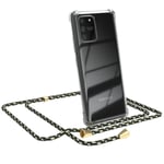 For Samsung Galaxy S10 Lite Phone Case With Hanging Cord Chain Green Camouflage