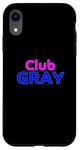 Coque pour iPhone XR Club Gray Family Reunion Squad Prénom