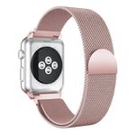 Apple Watch Ultra 49mm Armband Milanese Loop, rosa guld