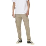 Pantalon Only&Sons Dean Life Tap Cargo beige