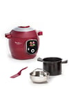 Multicuiseur intelligent haute pression Cookeo+ rouge 180 recettes et 1 spatule YY5118FB