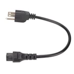 5‑15P Male To IEC320 C5 Female Power Cord 18 AWG 0. AC Power Short Cord Fo New