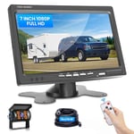 Caméras de Recul Podofo avec de Moniteur HD 7 Pouces Étanche IP69 electronique pour Voiture Caméra de recul Vision Nocturne de Voiture pour SUV Van RV Car Installation Facile Camera Filaire DC 12-24V