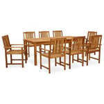 AUCUNE Neuf🐣Belle - Salon de jardin 8 personnes 9 pcs Ensemble repas contemporain Mobilier à dîner jardin-Mobilier 8561