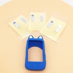 Wabathroom-Étui Et Film De Protection D'écran Pour Wahoo Elemnt Bolt 2,2,2 D'ordinateur Gps,Manchon De Chat En Silicone De Qualité,O Elemnt Bolt V2 - Type Blue 3pcs Films