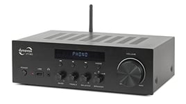 Dynavox Amplificateur stéréo Compact VT-90, bornes à vis pour 4 Haut-parleurs, télécommande, entrée Phono, Streaming, Bluetooth, Coloris Noir