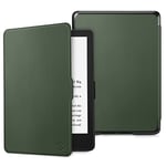 FINTIE Slimshell Case for 6.8" Kindle Paperwhite (11th Generation-2021) and Kindle Paperwhite Signature Edition - Premium Lightweight PU Leather Cover with Auto Sleep/Wake, (Alpine Green)