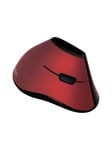 LogiLink Ergonomic vertical mouse wireless 2.4 GHz Punainen - Vertical mouse - Optinen - 5 painiketta - Punainen