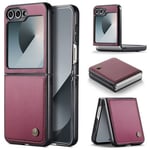 samsung Samsung Galaxy Z Flip 6 Pu Wallet Case [Maroon]