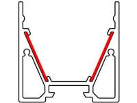 Barthelme 62399816 62399816 Reflekterande Tejp Polymer (L X B X H) 1000 X 15,5 X 0,5 Mm