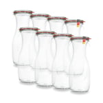 flaschenbauer.de Lot de bocaux en verre transparent 500 ml