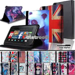 For Amazon Kindle Fire 7" 8" 10" Tablet - Folio Leather Stand Case Cover +stylus