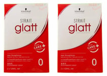 2 x Schwarzkopf Glatt Professional Hair Straightener Curly Frizzy Styling No 0