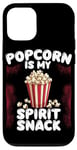 Coque pour iPhone 12/12 Pro Popcorn is My Spirit Snack Popcorn