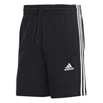 adidas Homme Essentials French Terry 3-Stripes Shorts, Black, L Tall