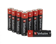 VERBATIM Premium AA Piles alcalines I 1,5V I AA-LR6 Mignon I Mignon Piles AA I Piles pour Lecteur MP3, Appareil Photo, télécommande, Rasoir et Autres I Premium Piles alcalines I 8 pièces