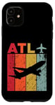 Coque pour iPhone 11 ATL Aéroport Hartsfield Jackson d'Atlanta