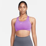 Nike Swoosh Sports-bh - Rosa/hvit Dame Sports-BH unisex