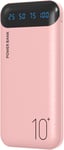 Power Bank 10000mah Chargeur Portable Batterie Externe Avec 2 Sorties Usb 2,4 A Et Entree Usb C Compatible Avec Huawei Iphone 12 11 X Ipad Samsung Galaxy S20 Android Tablette Plus(Pink,Large)