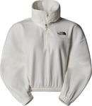 The North Face Women's 100 Glacier Half Zip Fleece White Dune, XL