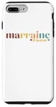 Coque pour iPhone 7 Plus/8 Plus Marraine D' Amour Cadeau Pour Marraine Filleul Filleule