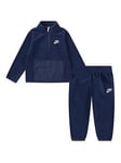 Nike Kids Boys Lifestyle Essential 1/2 Zip Tracksuit - Navy, Navy, Size 2-3 Years