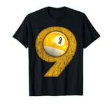 9-Ball Pool Ball Art T-Shirt