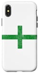 Coque pour iPhone X/XS Drapeau Croix de l'Ordre de Saint Laurier